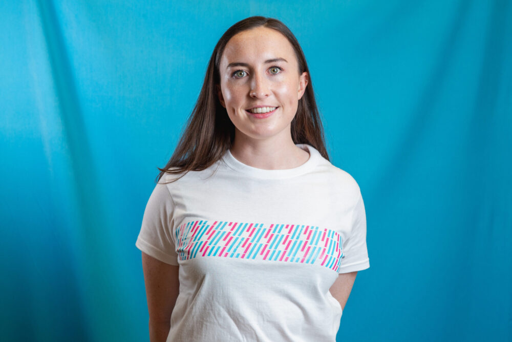 White Patterned T SHirt