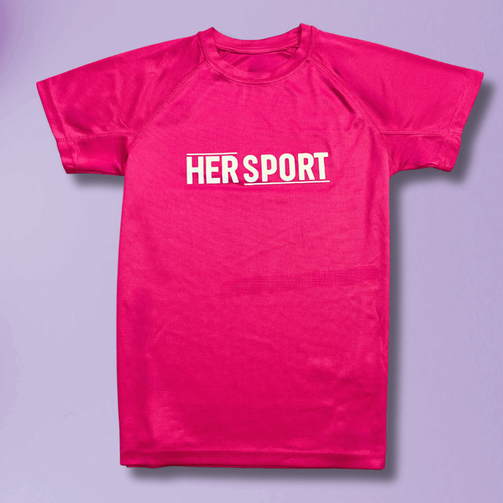 Her Sport T-Shirt Bright Pink