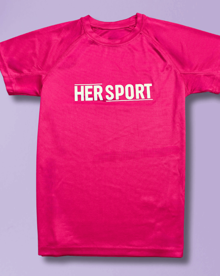 Her Sport T-Shirt Bright Pink