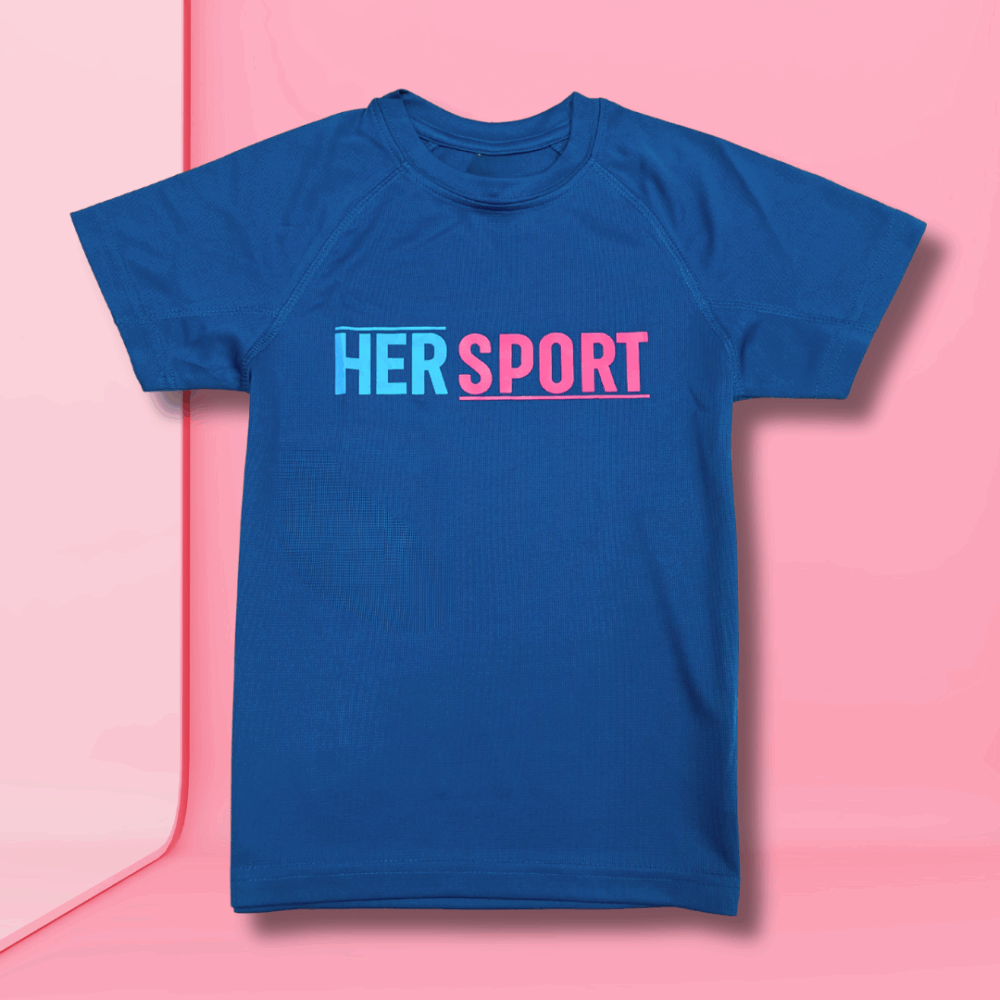 Her Sport Kids T-Shirt Midnight Blue