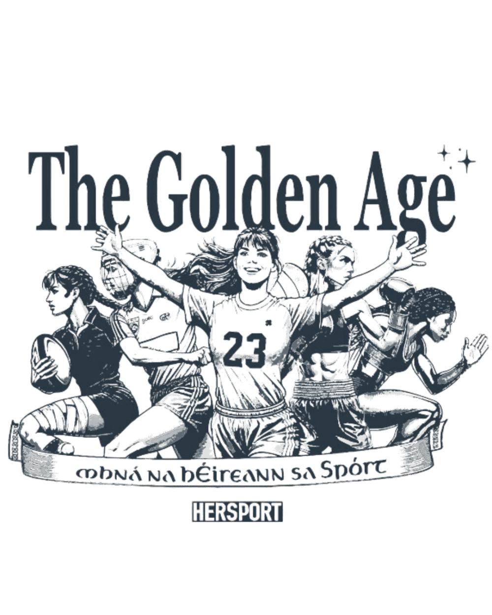 The Golden Age Mhná na hÉireann sa Spórt - Limited Edition T-Shirt - Image 2